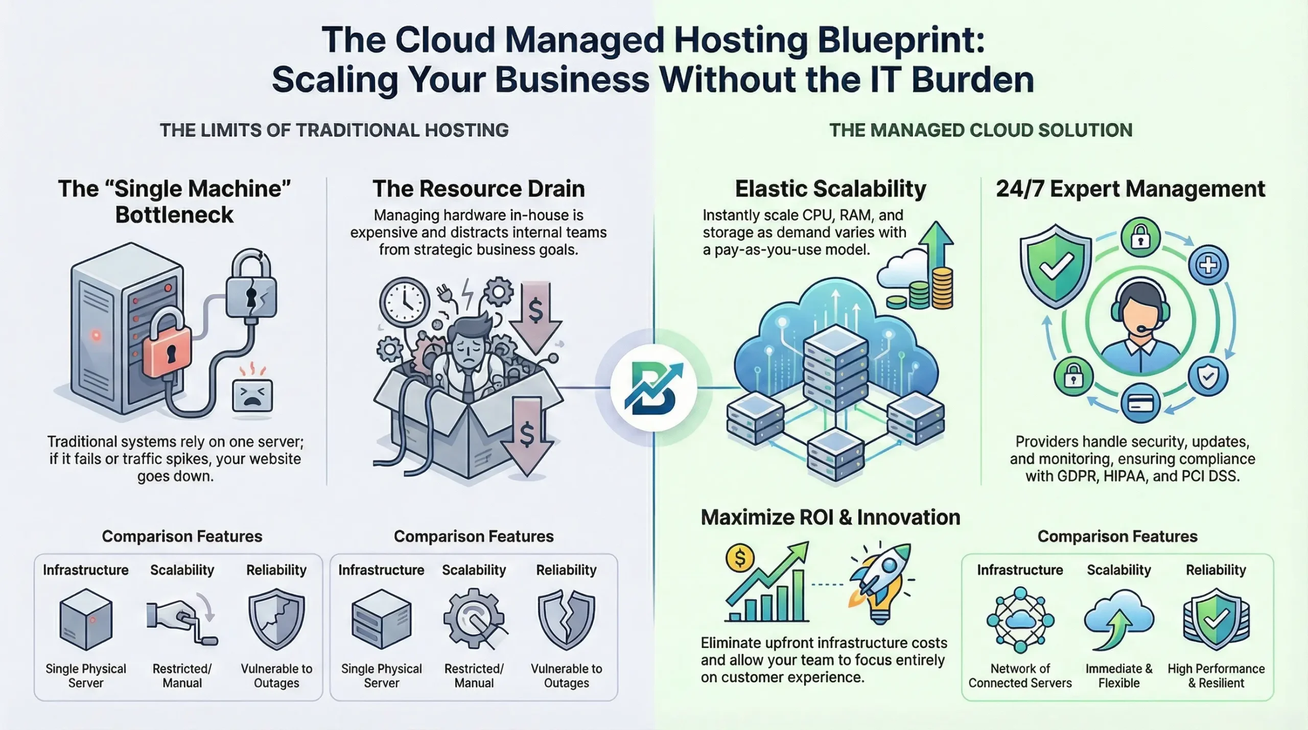 Cloud Managed Hosting with Secure and Scalable IT Infrastructure