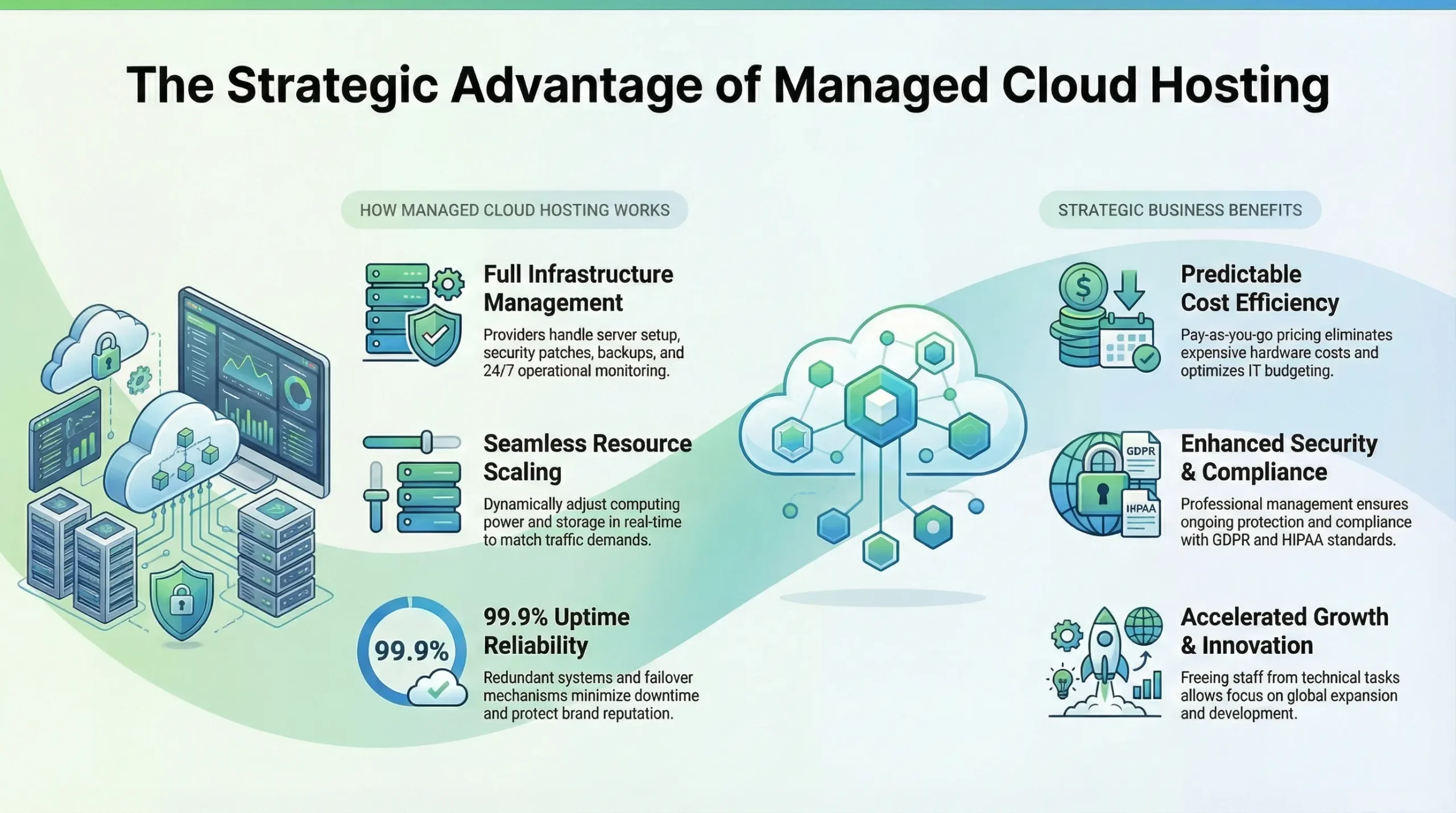 Managed cloud hosting solutions